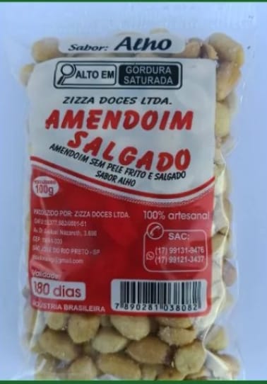 Amendoim Salgado Zizza 100 gr 